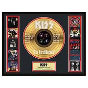 KISS The First Decade Framed Gold Record
